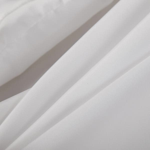 Extra lång duschdraperi vit, hotell lyx tungvikt polyester badrumsduschdraperi, vit, 100x200cm White