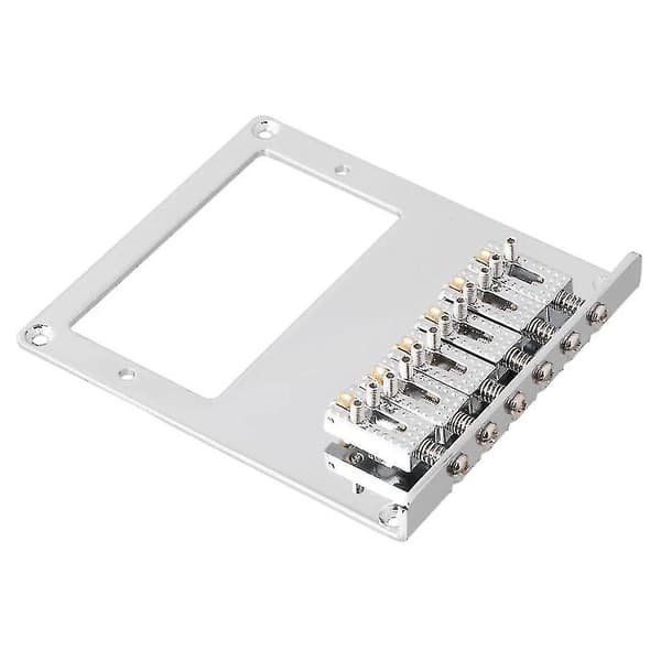 6 rullsadel 6-strängad Humbucker gitarrstall för Tele-gitarr (krom)