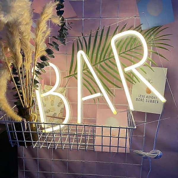 LED neon bakpanel komplett sortiment akryl transparent bakpanel neonljus led bakpanel neonljus BAR