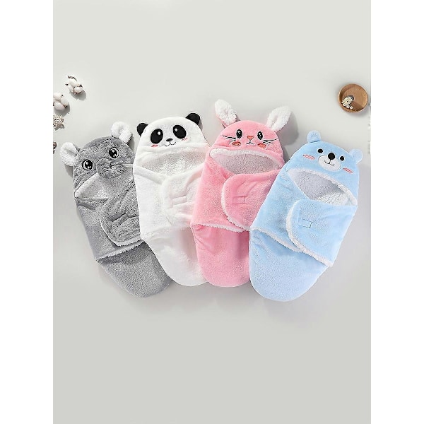 Blød Flannel Svøbe Tæppe - Perfekt Gave til Jul, Halloween, Thanksgiving, Nytår og Valentinsdag pink 62cm