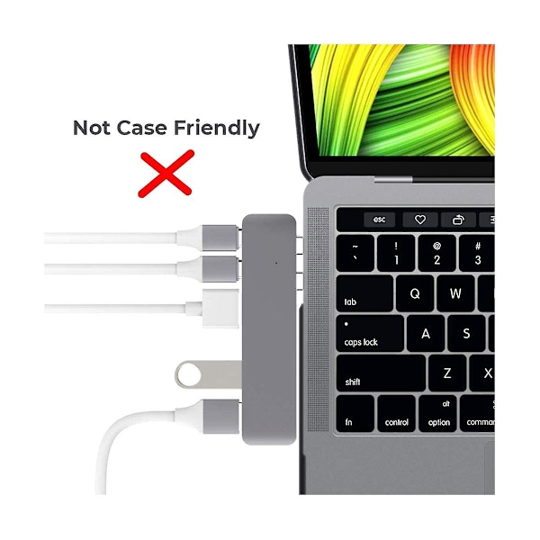 Dubbel typ-c-förlängningsadapter Usb-c 3 hona till hane expansionsadapter 40 gbps Pd 5k video för Pro Ai