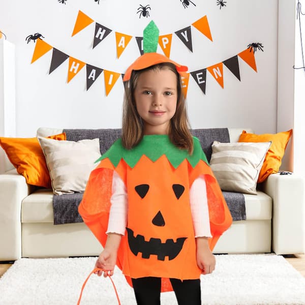 Græskar Kostumer Til Børn Halloween Græskar Cosplay Party Kostumer Og Hatte