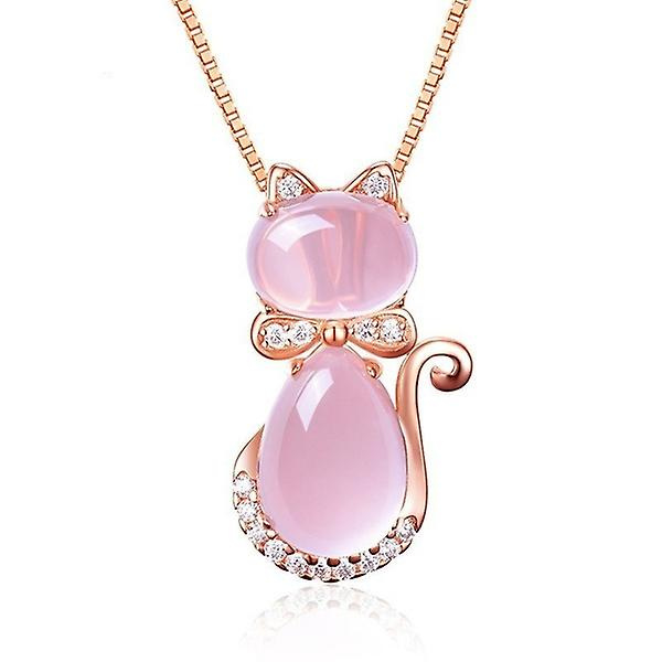 Ny Cat Charm Hänge Set Set Dammodesmycken 3 in 1 Set