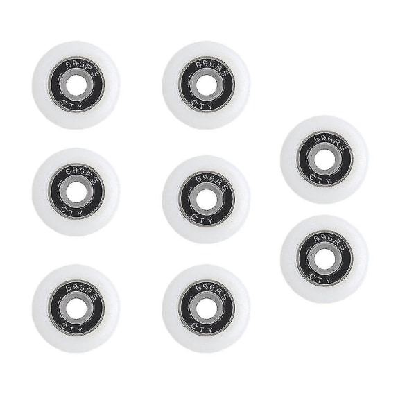 Set med 8 ersättningshjul för 19-29 mm diameter duschdörr 23mm