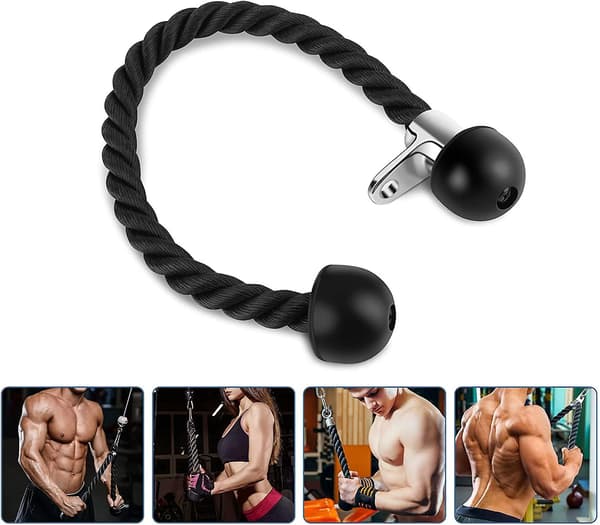 70 cm Triceps Reb, Trænings Pull Down Reb, Nylon Triceps Reb Triceps Biceps Gave