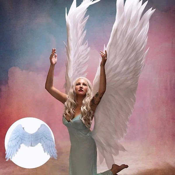 Halloween 3D Angel Big Wings Carnival Party Performance Prop för Kvinnor Män Cosplay Tillbehör