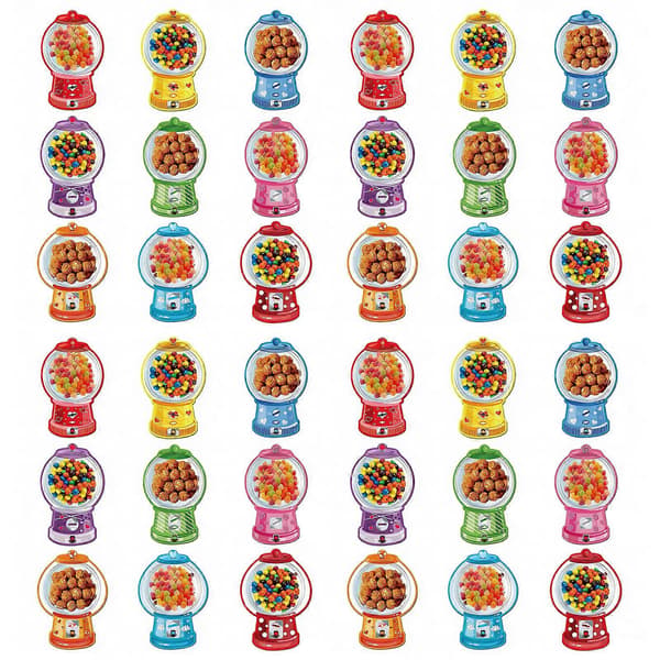 Tuggummimaskin Roliga Tuggummin Design Tack Presentutbyte 18 Pack