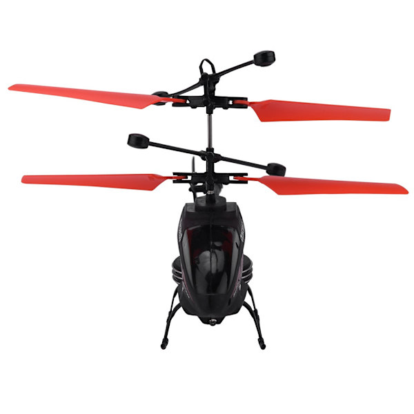 Mini RC Infrarød Induktion Helikopter Fly Blinkende Lys Legetøj Julegave Red