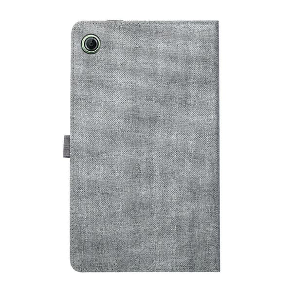 Stoftekstur Horisontal Flip Læder Tablet Etui Til Lenovo Tab K9 / Tab One Grey