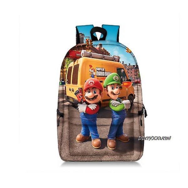 Super Mario Bros Rygsække Letvægts Software Mario Bros Printe Kvinder Skoletasker Piger Drenge Tegnefilm Rygsæk Laptop Mochila photo color4