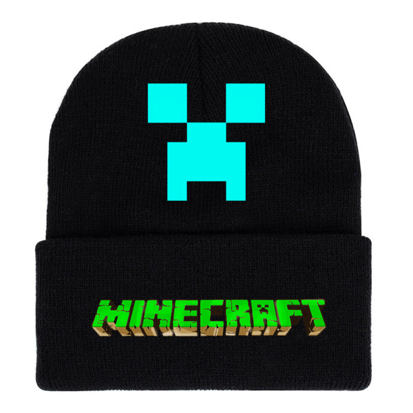 Minecraft stickad mössa for barn pojkar julklapp A