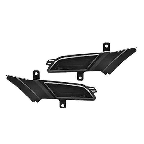 LED Røget LED Sidemarkeringslampe Blinklys til-Porsche Cayenne 957 2007-2010 JH4 Black