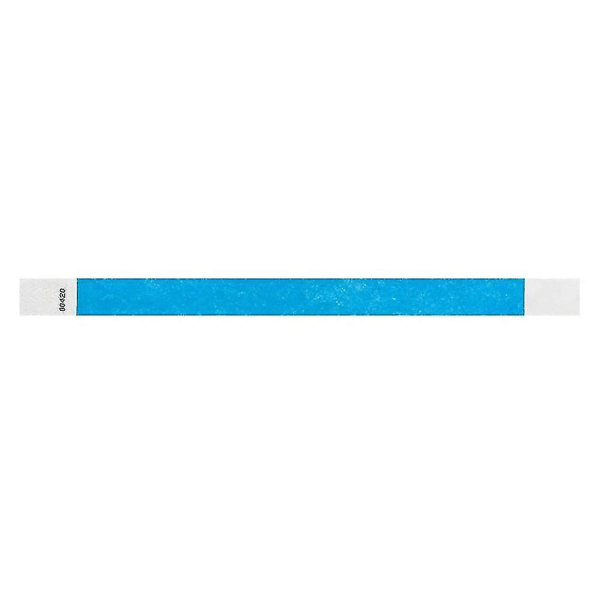 500 stk Papirarmbånd Arrangementsarmbånd Fargede armbånd Vanntette papirarmbånd (blå)