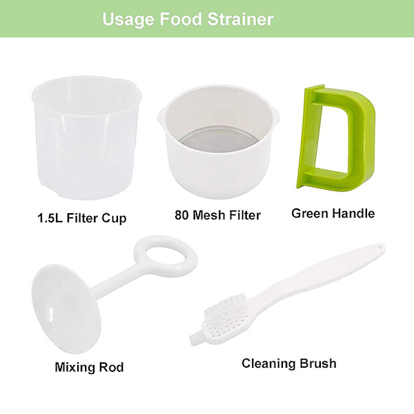Plastik Soy Süt Makinesi Filtre Seti Yulaf Çay Meyve Süzgeci 5 Adet Kolay Temizlenir