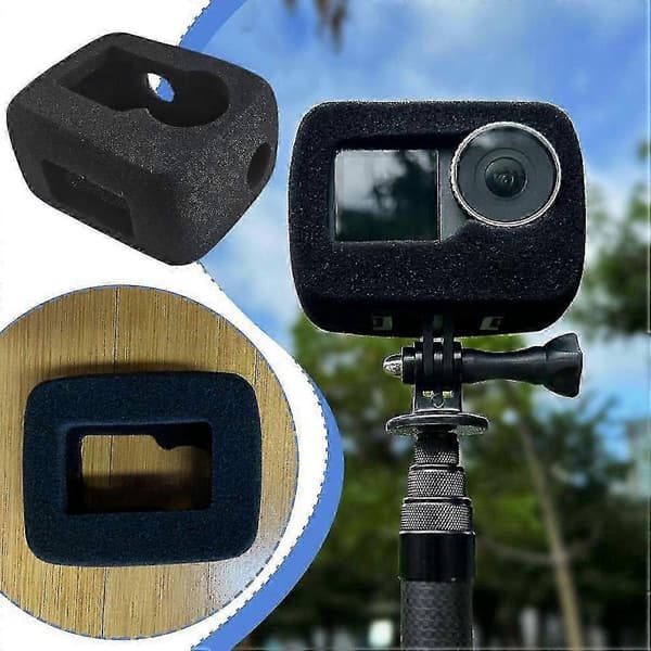 Støyreduserende svampdeksel til DJI Osmo Action 5 Pro-kamera