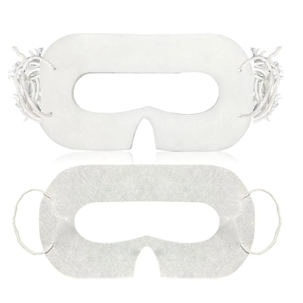 100 kpl Universal kertakäyttöinen Vr-silmämaski Quest 3 Vr-kuulokkeiden tarvikkeet Sweat Hengittävä Eye Cov-Excellent white