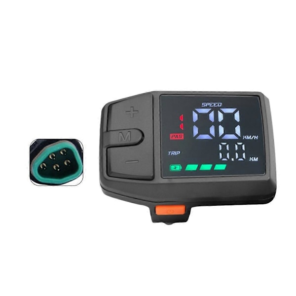 DZ41 E-Bike LCD-display Färg LCD-instrumentbräda för Bafang Centermotor Black