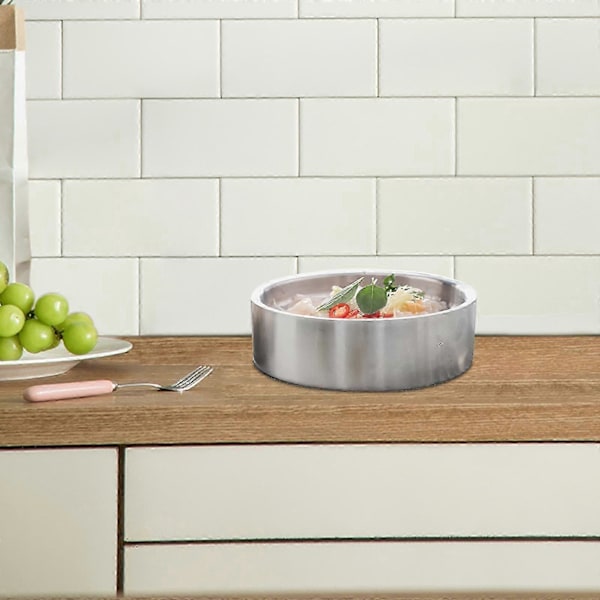 Jäähdytyskulho Merenelävien Tarjoiluastia Jäädytetty Tarjoilualusta Matala Astia Lautanen Merenelävien, Osterien, Ravun Tarjoiluun 22cm Argent Optional