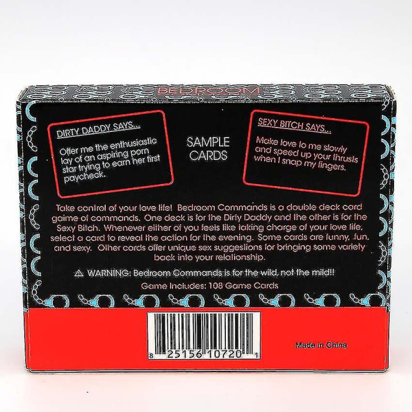 2023, Sofirn Bedroom Commands Funny Play Card Game