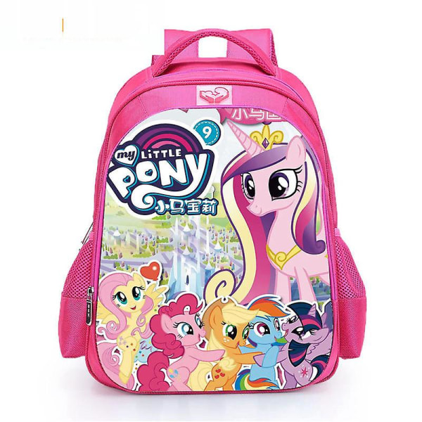 Ny My Little Pony Unicorn Cartoon Primary School Girl School Bag 1-3 Grade Cartoon Backpack Burden Skulderveske 3