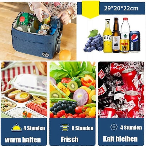 Kylväska Liten Lätt Lunchväska för Arbete Skola