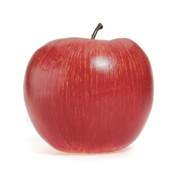 4 store kunstige røde æbler-dekorativ frugt