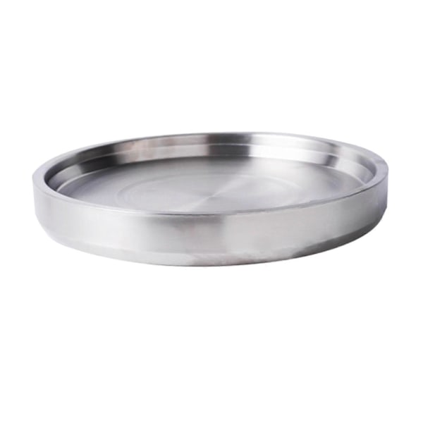 Kjølebolle Sjømat Serveringsfat Isavkjølt Serveringsbrett Lavt Fat Serveringsfat for Sjømat, Østers, Kreps Avkjølt Server 28cm Argent Optional