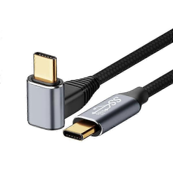 100W rettvinklet USB C til USB C-kabel, 0,5m-3m USB C til C Type-C hurtiglading f54 2m