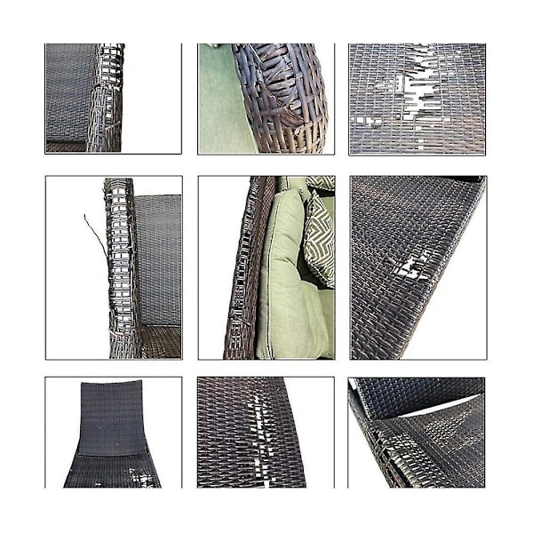 Wicker Reparationssats, Plast Rattan För Reparation Platt Wicker Möbler Reparation Byte