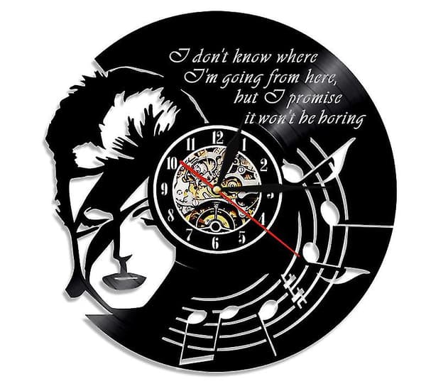 David Bowie Vinyylilevy Seinäkello