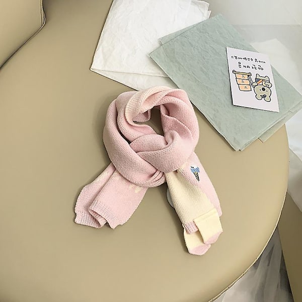 Wabjtam Barn Flickor Pojkar Vinter Söt Unicorn Scarf Sjal Varm Mjuk Mysig Mode Stickad Halsvärmare Scarfs