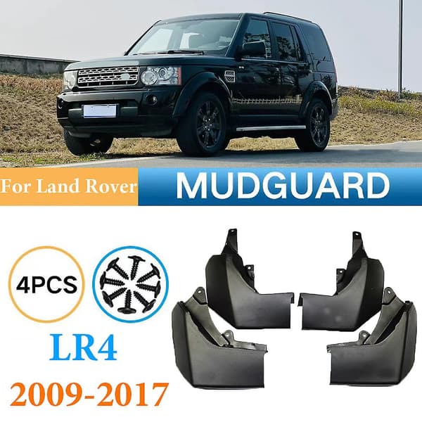 4x Stænkskærme Mud Flaps Til Land Rover Discovery 4 Lr4 2009-2017 Forreste Bagerste Mudflaps Tilbehør Auto Styline Stænklapper