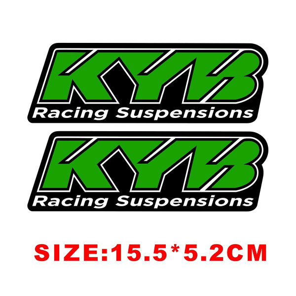 Heijastava motocross-moottoripyörätarra Haarukka Kyb Wp Suspension Showa Tarrat Yamaha Honda Suzuki Ktm Kawasaki Benelli| | KYB GREEN 2