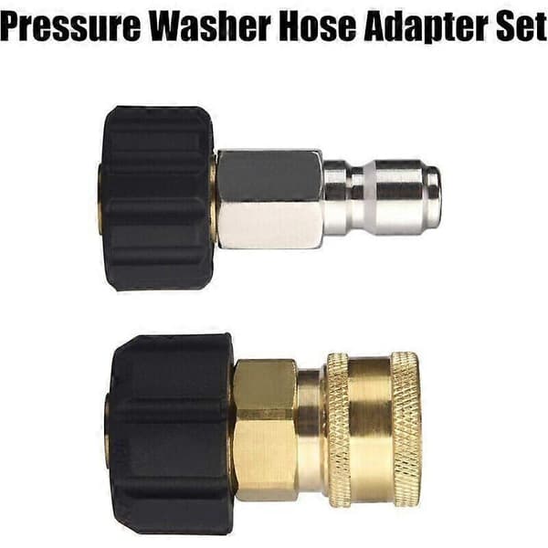 Högtryckstvättslangadapterset M22 3/8 Snabbkoppling 5000 PSI