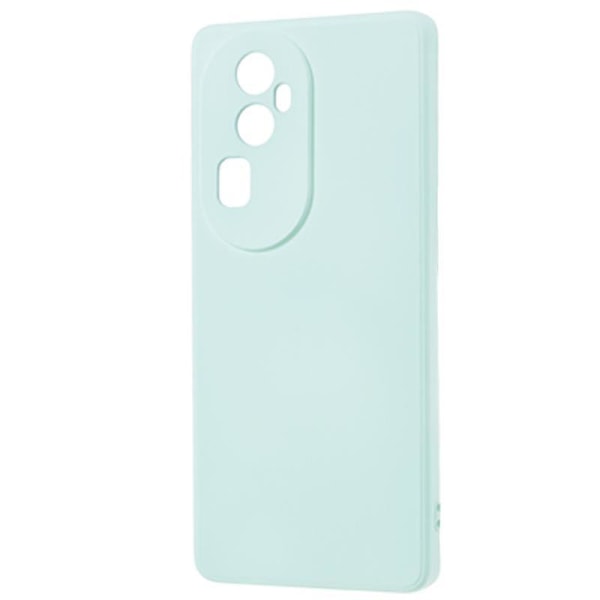 För Oppo Reno10 5G Gummerat TPU- phone case Candy Color Fiberfoder Anti- cover Baby Blue