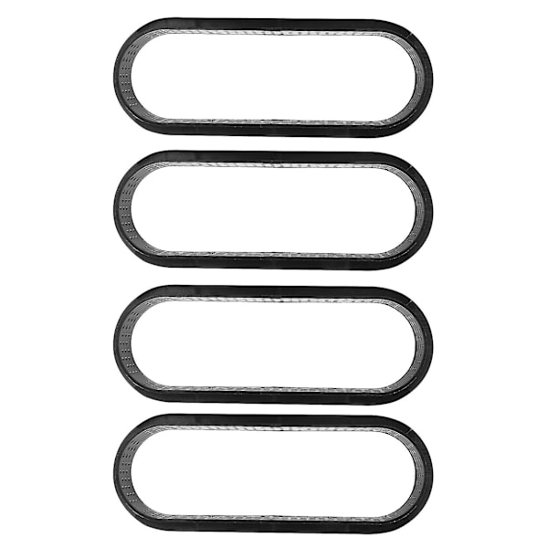 12 stykker ovale terteringer Varmebestandig perforert kakemoussering Non Stick Bakeware terte Mini C (haoyi