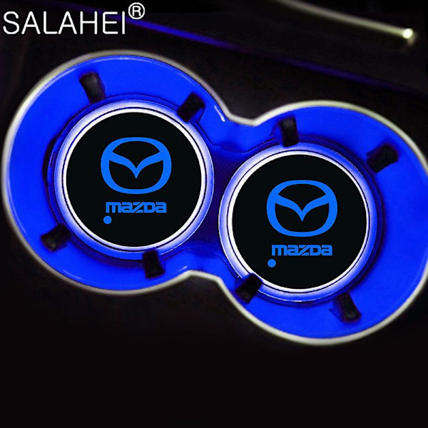 2st Led Bil Vattenkoppshållare Ljus Flaska Dryck Underlägg Mattor Till Mazda 2 3 5 6 Bl Bm Gj Atenza Axela Demio Cx 3 Cx3 Cx 5 Cx5| |