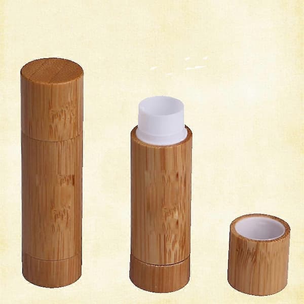 5,5 ml tomme læbestiftrør Bambus PS tomme læbepomade læbestiftrør til læbestift læbepomade DIY