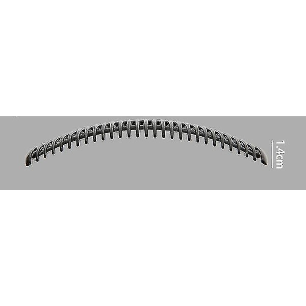 2 franska sidokammar stora 2-pack böjda sköldpaddsskal Flexibel hållbar cellulosa hårkammar, stark-yvan