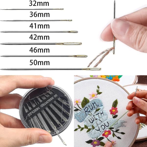 Synåler, Håndnåler, 30 Synåler, Håndsømåler, Broderinåler, Inkludert