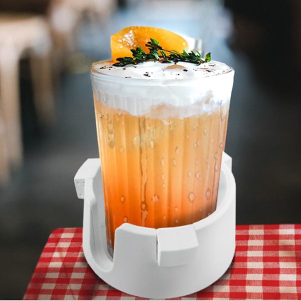 Justerbar Indvendig Diameter Anti Overflow Drink Coaster Multifunktion Kopholder Til Kontor Natbord Lejlighed Køkken Værktøj| | White