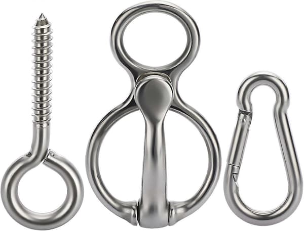 Hestebindering i rustfritt stål, solid hestehenger