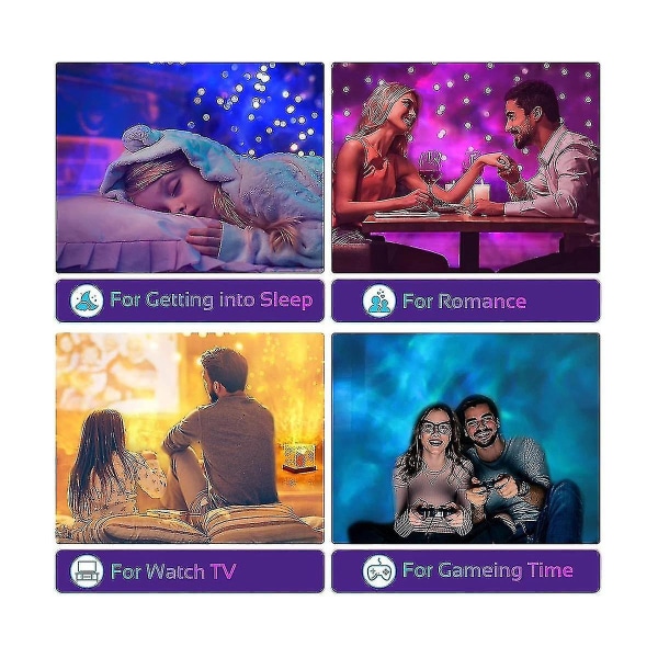 Galaxy Projector Light Til Soveværelse - Sensorisk Lys Med 16 Farver, Projektor Nattelys Til Soveværelse/fest