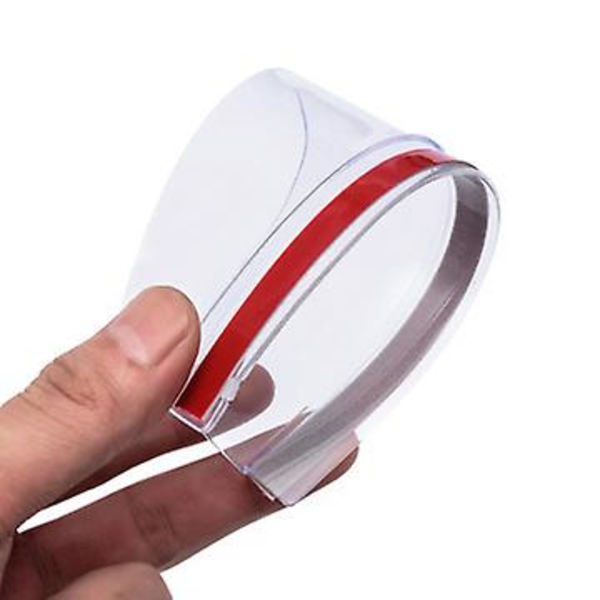 2kpl Universal auton taustapeili sadesuoja Kulmakarvat auton takasivulla joustava sadesuojan suoja auton ulkokäyttöön - Markiisit & amp; Suoja White