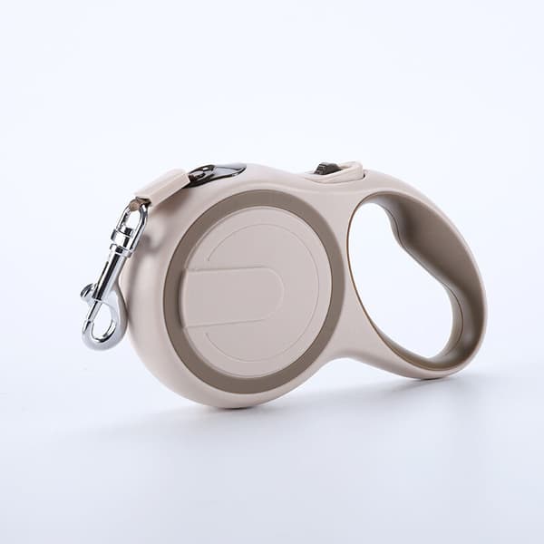 Hundkoppel, infällbart husdjurskoppel, trasselfritt M 5m khaki Beige