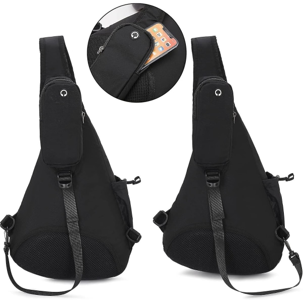 Sling Bag Vattentät: Sling ryggsäck för män och kvinnor, perfekt för crossbody och bröst