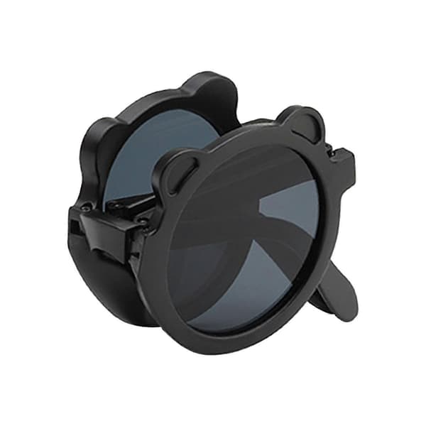 Børnesolbriller Foldbare Solbriller Mode Dejlige Stilfulde Gave Søde Solbriller Black Gray