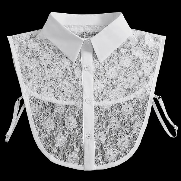 Avtagbar skjortkrage, falsk skjortakrage för kvinnor, rörlig skjortkrage för dekoration