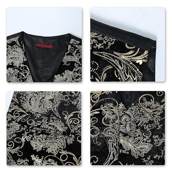 Miesten muoti hihaton Four Seasons casual kultainen liivi 4XL
