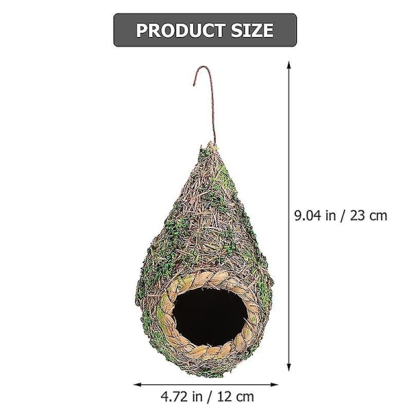 1 sett påskerotting vevd fugleredepynt Håndlaget fuglerede (30 cm diameter)